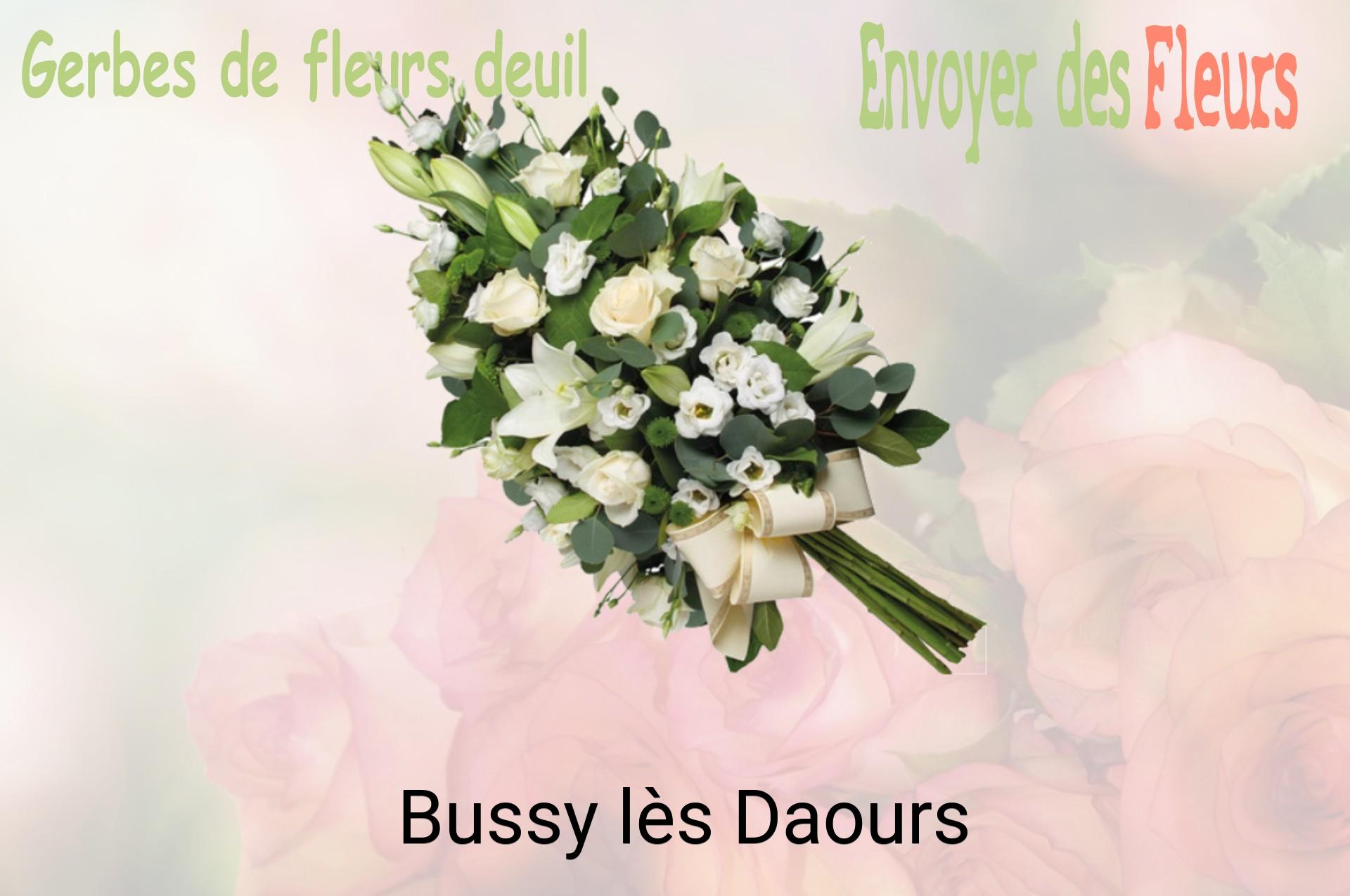 Gerbe de fleurs de deuil livrée à Bussy-lès-Daours